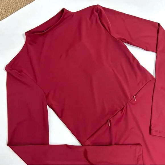 Zara Long Sleeve Bodysuit in Burgundy — New with Tags ❤️ - Picture 2 of 11